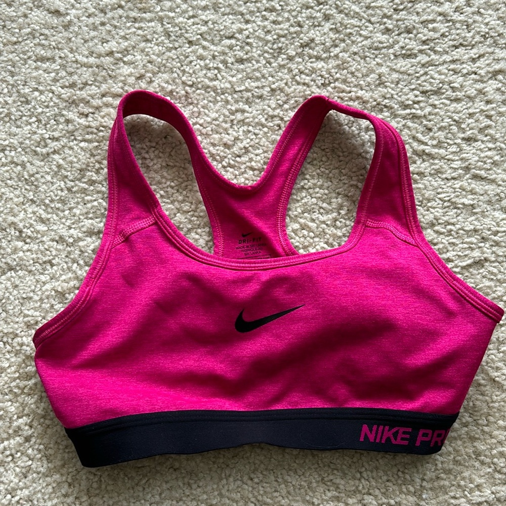 Small Pink Nike Sports Bra